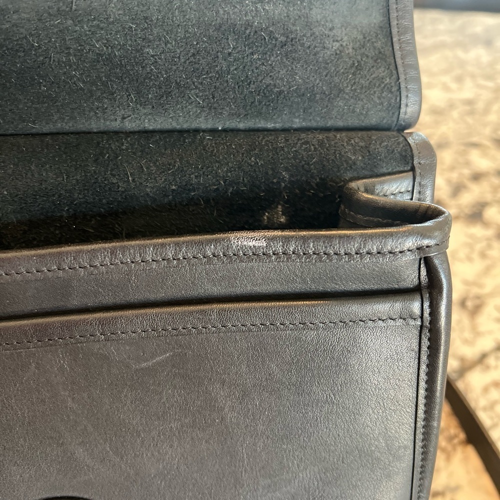 Vintage Coach Legacy 1998 Willis Black Leather Satchel Crossbody Bag Purse #9927 - Picture 10 of 15